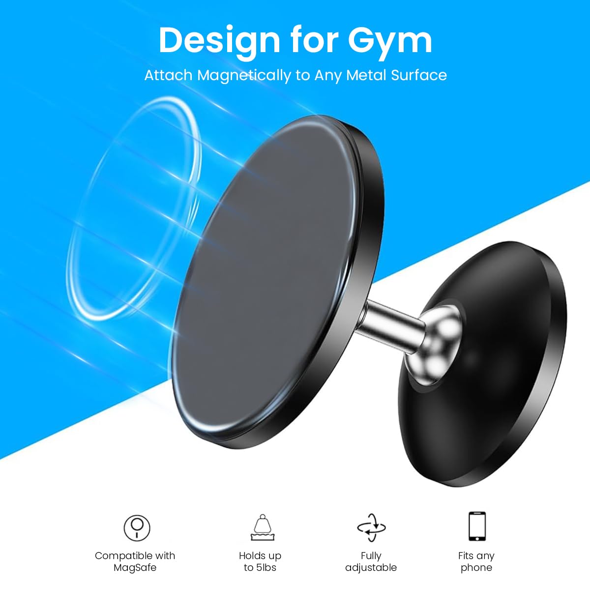 ZORBES® Magnetic Phone Holder for MagSafe Magnetic Phone Holder 360 Degree Rotatable Design Gym Magnetic Phone Holder Self Adhesive Wall Phone Holder Metal Countertop Magnetic Phone Holder ZORBES® Magnetic Phone Holder for MagSafe Magnetic Phone Holder 360 Degree Rotatable Design Gym Magnetic Phone Holder Self Adhesive Wall Phone Holder Metal Countertop Magnetic Phone Holder